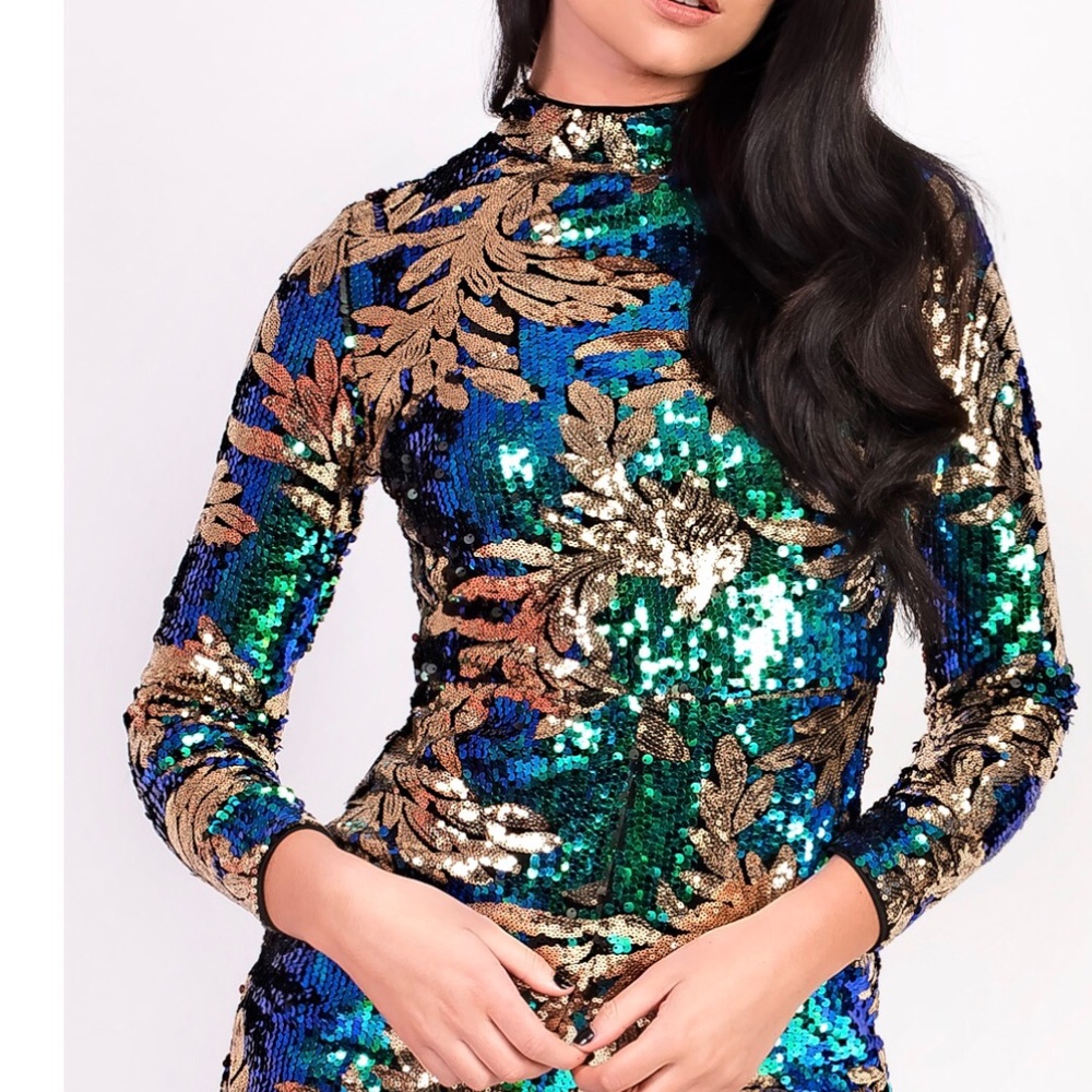 Sequin jumpsuit romper - Picture 2 of 6
